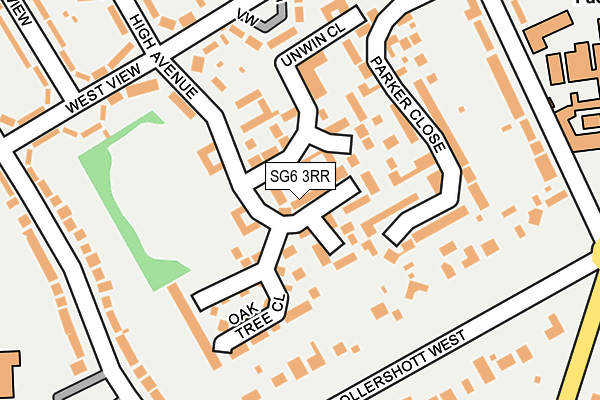 SG6 3RR map - OS OpenMap – Local (Ordnance Survey)