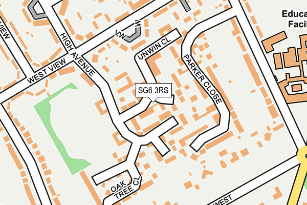 SG6 3RS map - OS OpenMap – Local (Ordnance Survey)