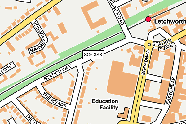 SG6 3SB map - OS OpenMap – Local (Ordnance Survey)