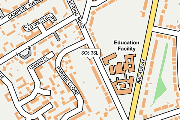 SG6 3SL map - OS OpenMap – Local (Ordnance Survey)