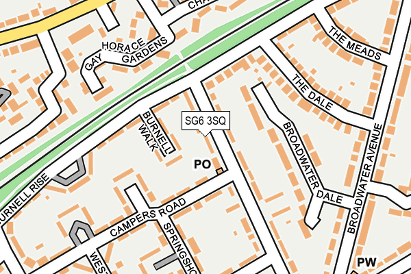 SG6 3SQ map - OS OpenMap – Local (Ordnance Survey)