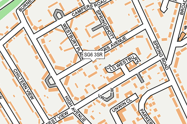 SG6 3SR map - OS OpenMap – Local (Ordnance Survey)