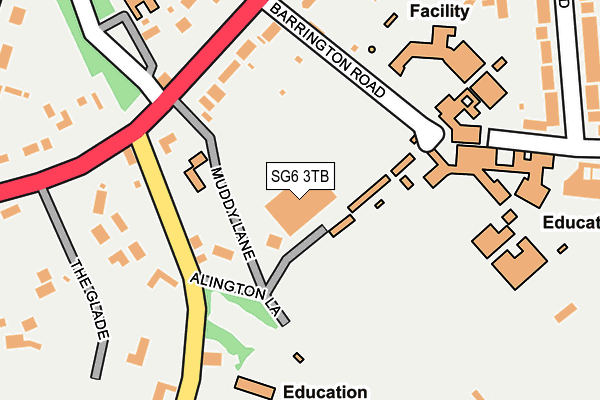 SG6 3TB map - OS OpenMap – Local (Ordnance Survey)