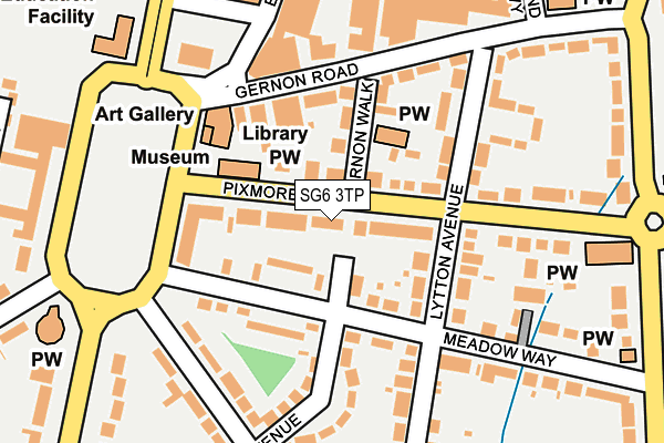 SG6 3TP map - OS OpenMap – Local (Ordnance Survey)