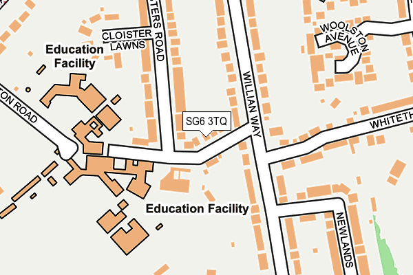 SG6 3TQ map - OS OpenMap – Local (Ordnance Survey)