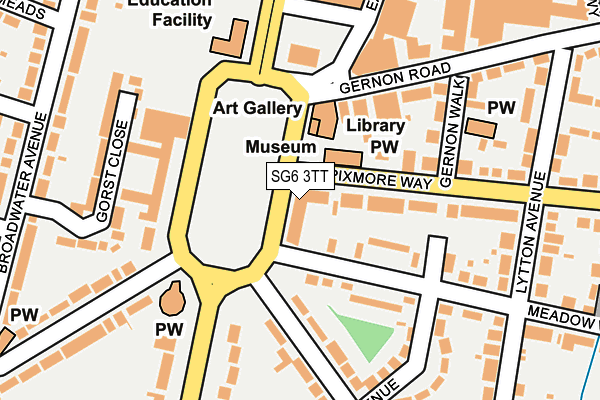 SG6 3TT map - OS OpenMap – Local (Ordnance Survey)