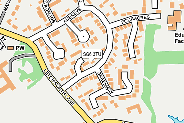 SG6 3TU map - OS OpenMap – Local (Ordnance Survey)