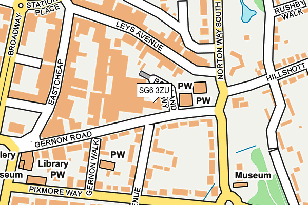 SG6 3ZU map - OS OpenMap – Local (Ordnance Survey)