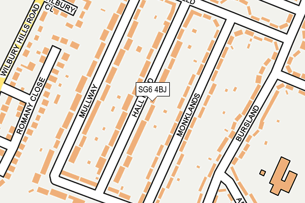 SG6 4BJ map - OS OpenMap – Local (Ordnance Survey)