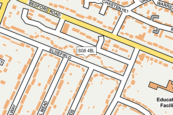 SG6 4BL map - OS OpenMap – Local (Ordnance Survey)