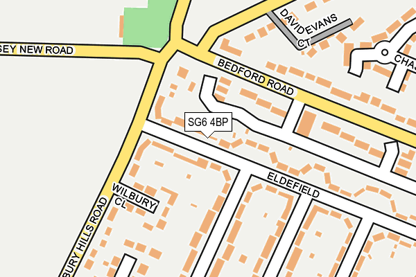 SG6 4BP map - OS OpenMap – Local (Ordnance Survey)