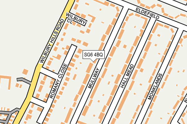 SG6 4BQ map - OS OpenMap – Local (Ordnance Survey)