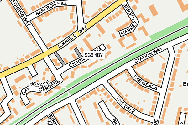 SG6 4BY map - OS OpenMap – Local (Ordnance Survey)