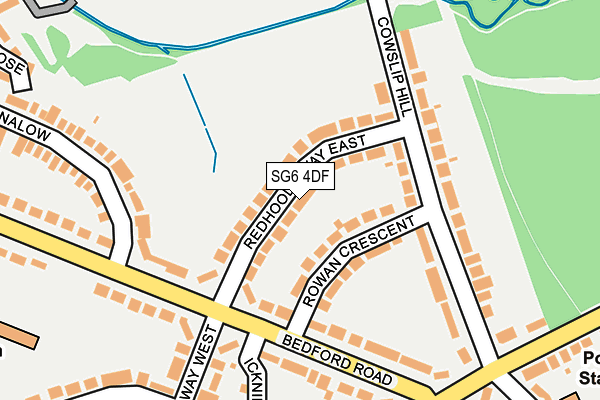 SG6 4DF map - OS OpenMap – Local (Ordnance Survey)