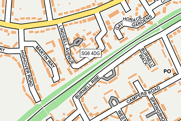 SG6 4DG map - OS OpenMap – Local (Ordnance Survey)