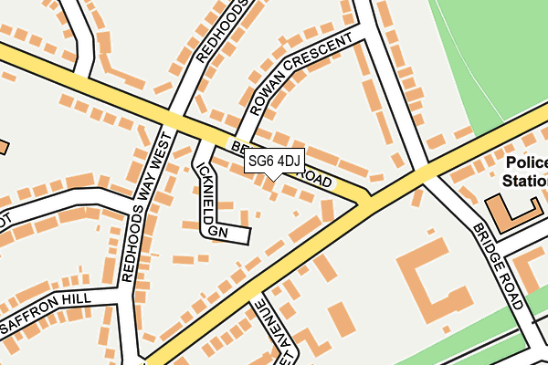 SG6 4DJ map - OS OpenMap – Local (Ordnance Survey)