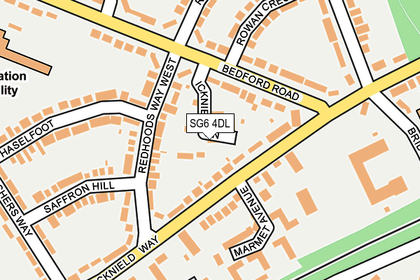 SG6 4DL map - OS OpenMap – Local (Ordnance Survey)