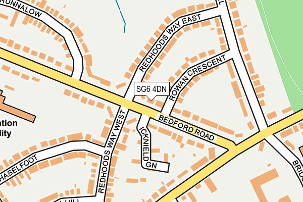 SG6 4DN map - OS OpenMap – Local (Ordnance Survey)