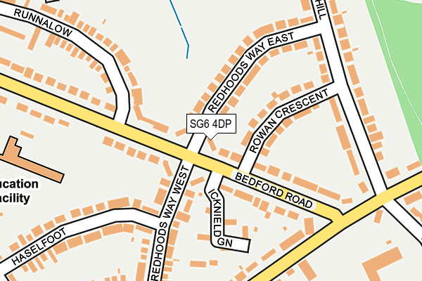SG6 4DP map - OS OpenMap – Local (Ordnance Survey)