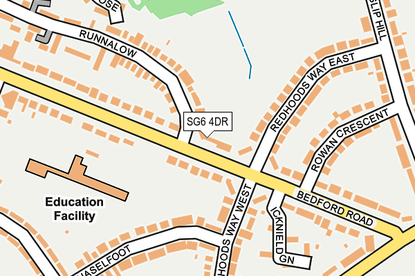 SG6 4DR map - OS OpenMap – Local (Ordnance Survey)