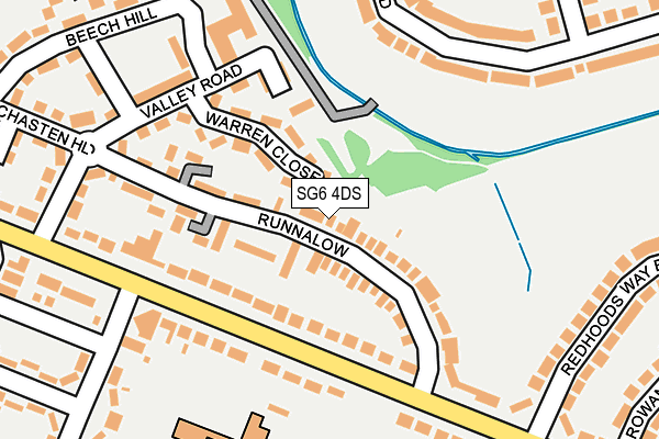 SG6 4DS map - OS OpenMap – Local (Ordnance Survey)