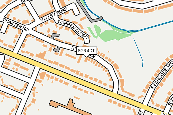 SG6 4DT map - OS OpenMap – Local (Ordnance Survey)