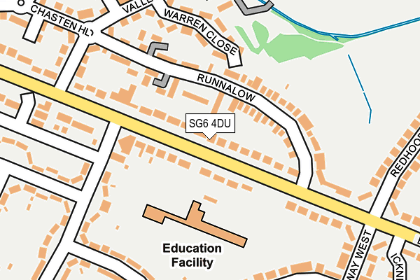 SG6 4DU map - OS OpenMap – Local (Ordnance Survey)