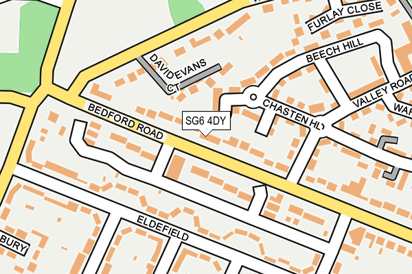 SG6 4DY map - OS OpenMap – Local (Ordnance Survey)
