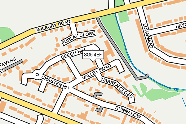 SG6 4EF map - OS OpenMap – Local (Ordnance Survey)
