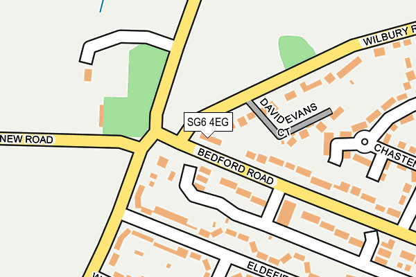 SG6 4EG map - OS OpenMap – Local (Ordnance Survey)