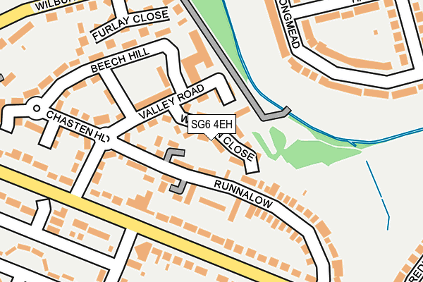 SG6 4EH map - OS OpenMap – Local (Ordnance Survey)