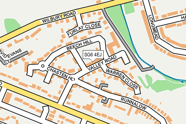 SG6 4EJ map - OS OpenMap – Local (Ordnance Survey)