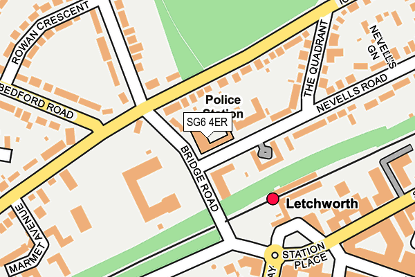 SG6 4ER map - OS OpenMap – Local (Ordnance Survey)