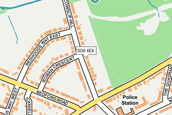 SG6 4EX map - OS OpenMap – Local (Ordnance Survey)