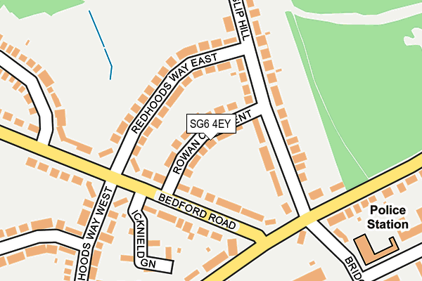 SG6 4EY map - OS OpenMap – Local (Ordnance Survey)