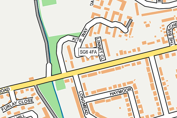 SG6 4FA map - OS OpenMap – Local (Ordnance Survey)