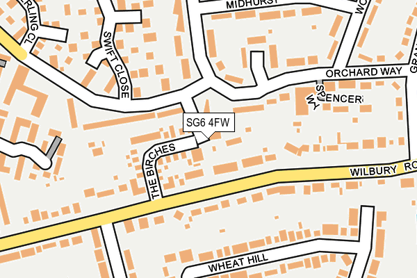 SG6 4FW map - OS OpenMap – Local (Ordnance Survey)