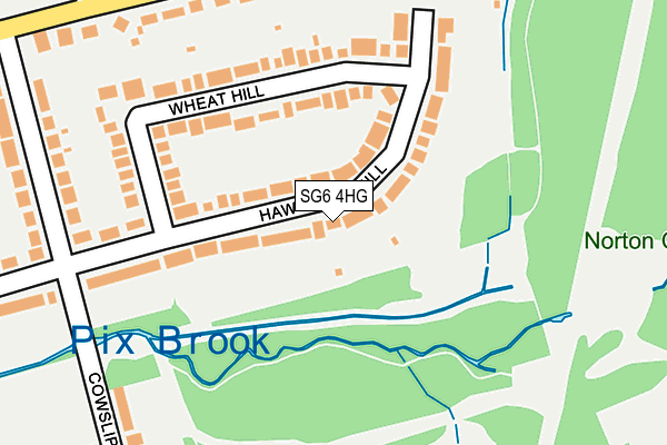 SG6 4HG map - OS OpenMap – Local (Ordnance Survey)