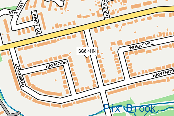 SG6 4HN map - OS OpenMap – Local (Ordnance Survey)