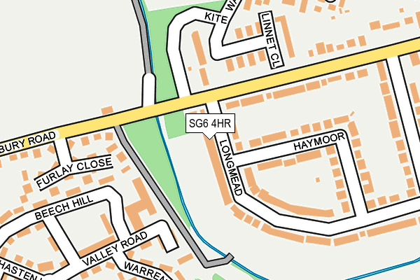 SG6 4HR map - OS OpenMap – Local (Ordnance Survey)