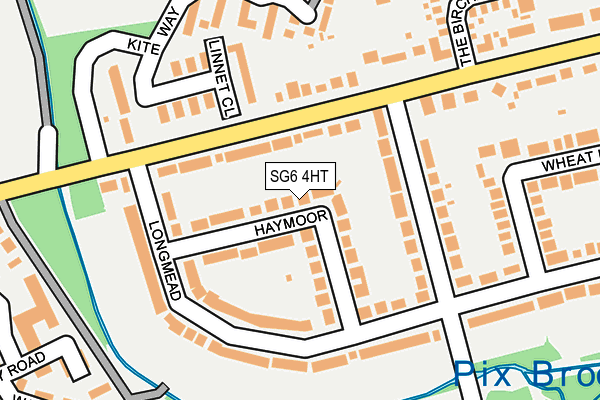 SG6 4HT map - OS OpenMap – Local (Ordnance Survey)