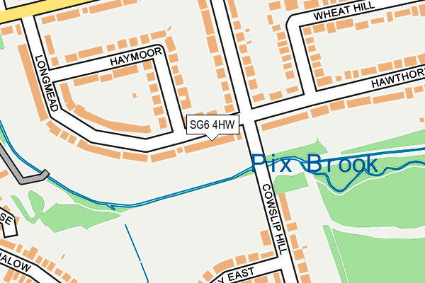 SG6 4HW map - OS OpenMap – Local (Ordnance Survey)