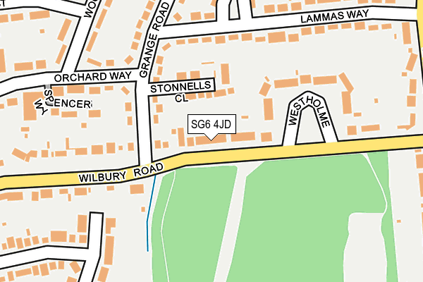 SG6 4JD map - OS OpenMap – Local (Ordnance Survey)