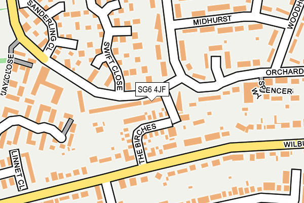 SG6 4JF map - OS OpenMap – Local (Ordnance Survey)