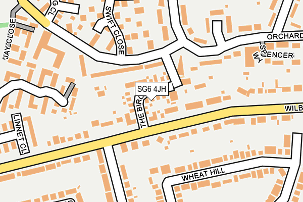 SG6 4JH map - OS OpenMap – Local (Ordnance Survey)