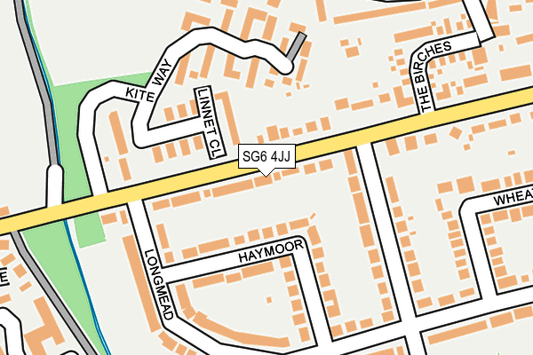 SG6 4JJ map - OS OpenMap – Local (Ordnance Survey)