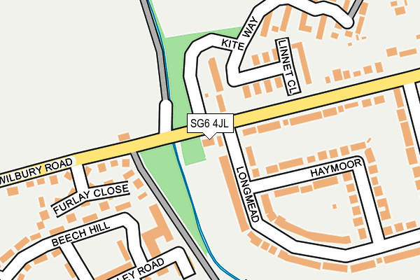 SG6 4JL map - OS OpenMap – Local (Ordnance Survey)