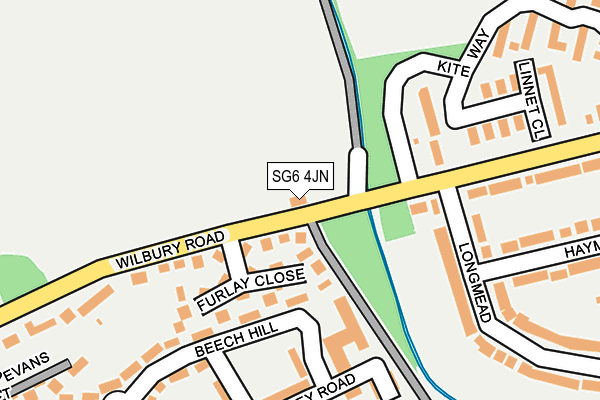 SG6 4JN map - OS OpenMap – Local (Ordnance Survey)