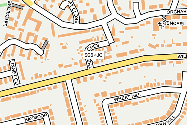 SG6 4JQ map - OS OpenMap – Local (Ordnance Survey)