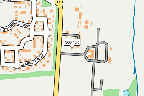 SG6 4JR map - OS OpenMap – Local (Ordnance Survey)